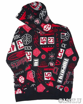 air print overhead hoodie