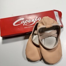 Capezio Girls Ballet Flats 7 Nude Pink Suede Bottom