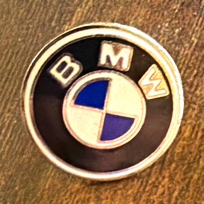 Vintage BMW Roundel Logo Lapel Pin - Collectible BMW Logo Vehicle Pin Badge