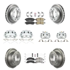 Front Rear Brake Rotors Pads Calipers Kit for Ford F-250 Super Duty Excursion 20