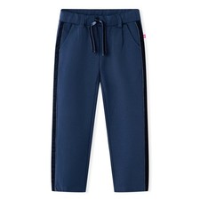 Pantalons pour Enfants avec Bordures Noires Vêtement Tout-petits Bleu Marine 128