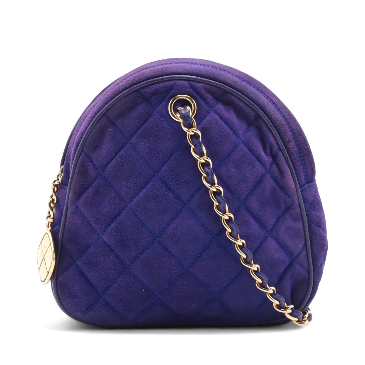 Chanel Matelasse Suede Chain handbag Purple Gold Metal Fittings 1XXXXXX