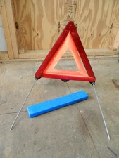 BMW / Gebra Advance WARNING TRIANGLE (metal, fold-down) + Original Case.1095457