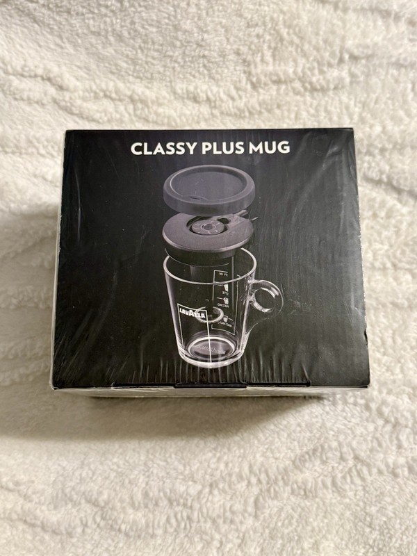 NEW Lavazza Classy Plus Mug Glass Vessel w/ Frother Cap for Espresso Machine