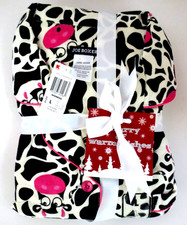 NUEVO - Joe Boxer Vacas Mujeres Grande 2 Piezas Franela Pijama Conjunto para Dormir