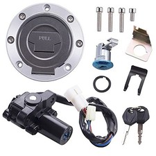 Ignition Switch Gas Cap Cover Seat Lock Key Set for Yamaha YZF R1 R6 1992-2012