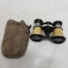 Vintage Opera Glasses Black and Pearl Finish Collectible Binoculars