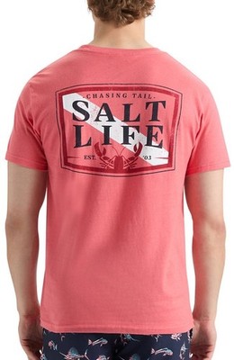 SALT LIFE Burnt Coral ''GONE DIVIN''' LOBSTER S/S T-SHIRT MENS XLARGE NWT