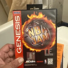NBA Jam T.E. TE Sega Genesis CIB Complete