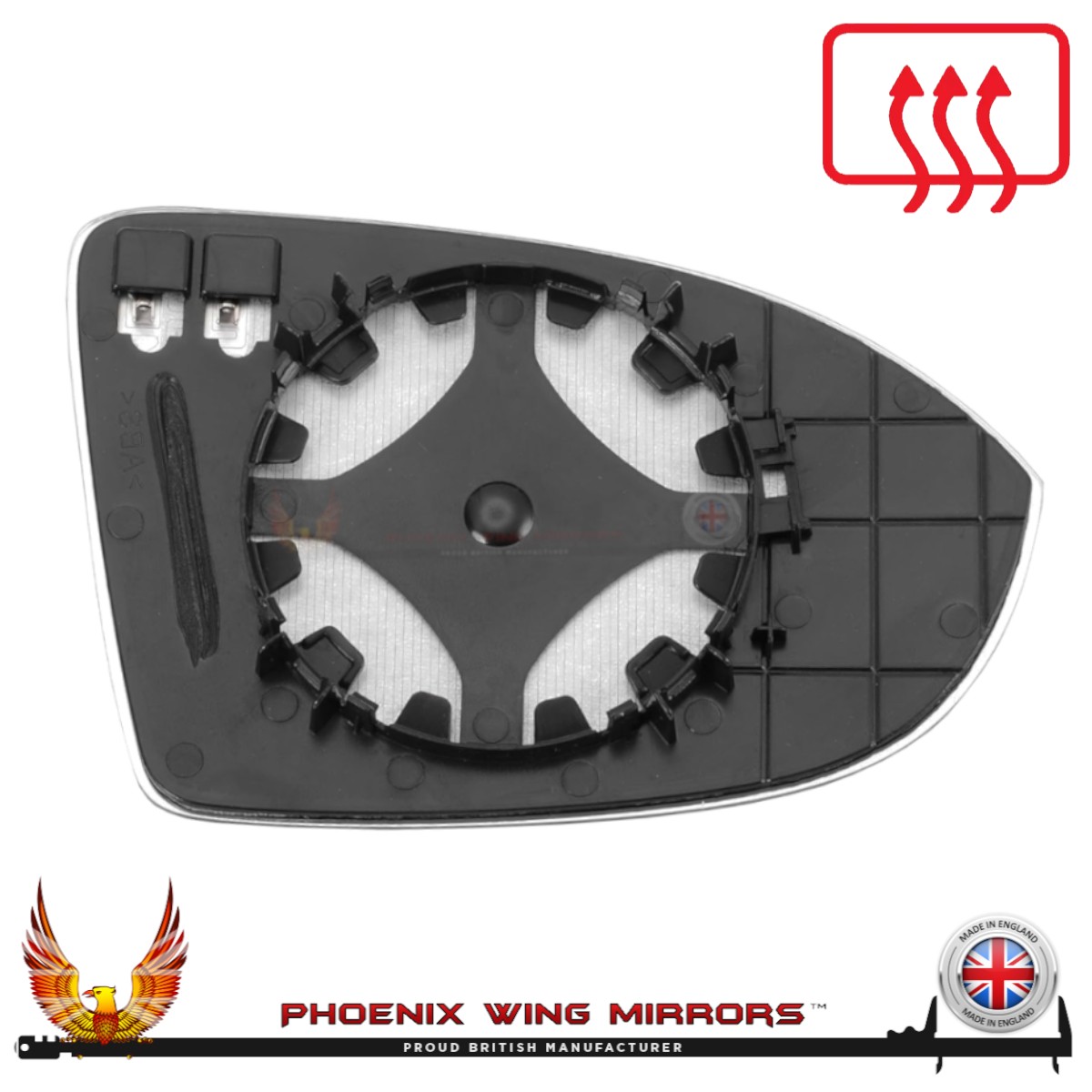 Wing Door Mirror Glass Left Hand Side For VW ID.3 ID3 2020-2026 Heated Clip On