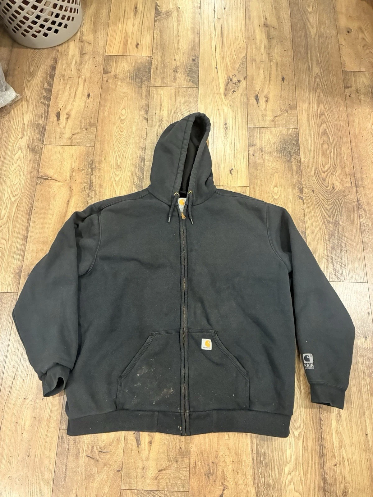 Carhartt Rutland Rain Defender Thermal Lined Full Zip Hoodie Mens 2XLT 2XL Tall