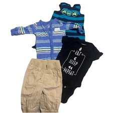 Baby Boy 3 Month Pants/shirt/sleeper/jumper Carters