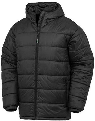 Recycled Hooded Padded Parka Herren Winterjacke | Result Genuine Recycled