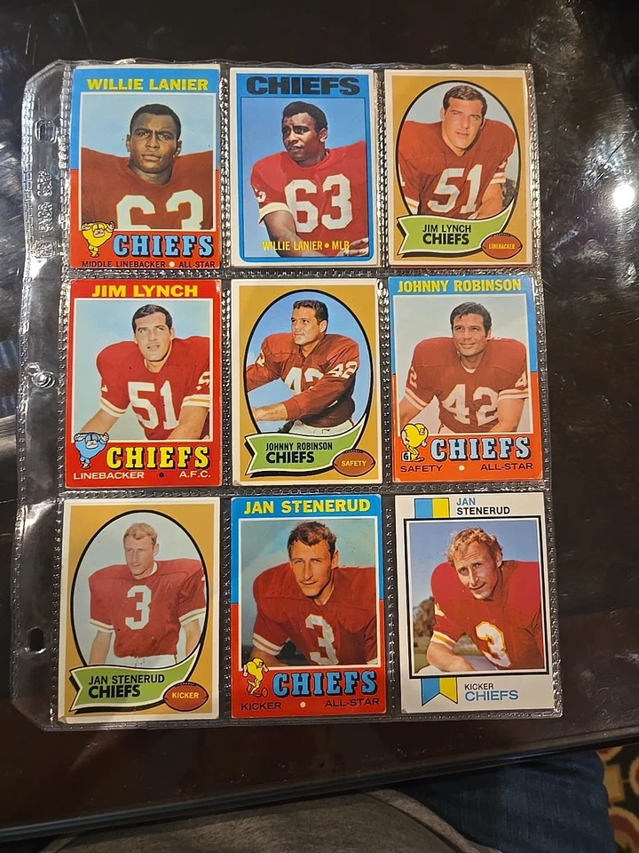 Tarjetas de fútbol americano vintage de los Kansas City Chiefs. Len Dawson,  Foto 2 de 4