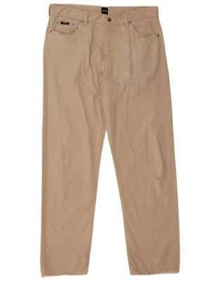 HUGO BOSS Herren Arkansas Straight Freizeithose W38 L34 Beige Baumwolle DF11
