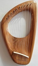 Pentatonic 10-String Lyre Harp - Musical Instrument with Extra Strings, Tuning K