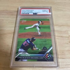 Shohei Otani PSA10 Topps Now WBC Japan vs Trout Limited Card