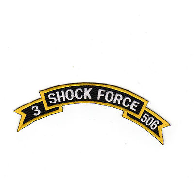 Shock Force 3-506 - Tab Gold, Blk, White BC Patch Cat. No. C5605