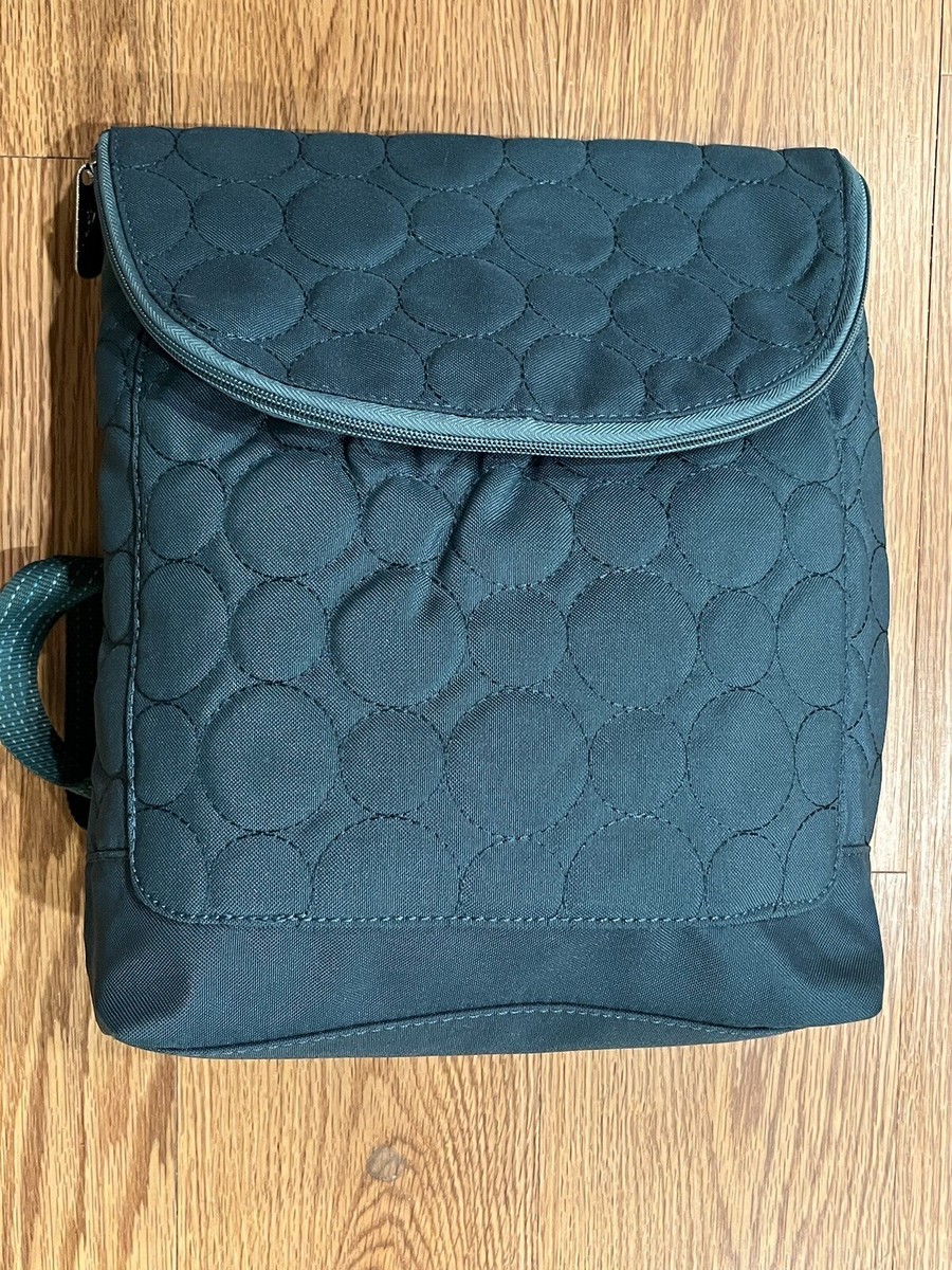 Thirty One Vary You Backpack Purse Quilted Dots Thirty One Teal Very You Backpack Purse (shoulder Bag, Cross  main image 2