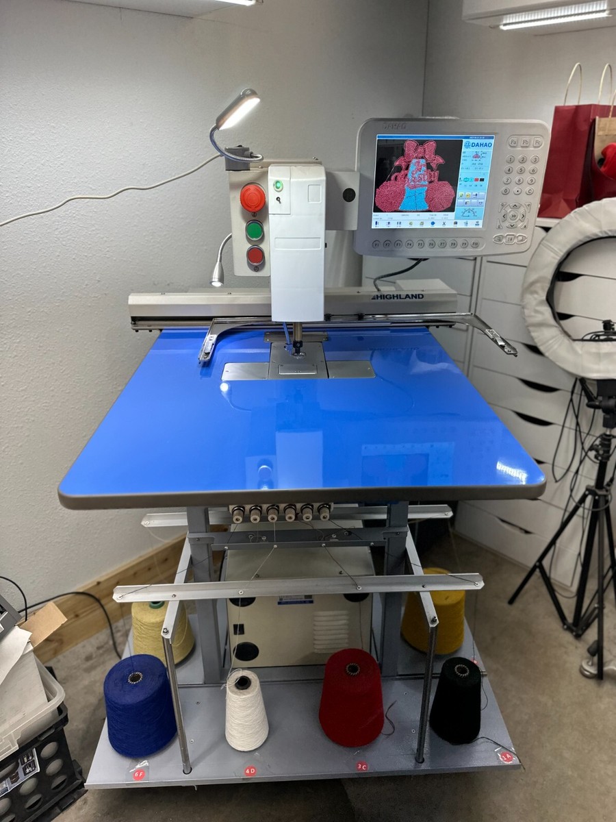 Highland HMC-601 - 1 Head, 6 Color Chenille Machine | eBay