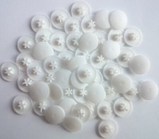 WHITE Torx Head Screw Caps Hole Covers 13mm Push Fit Furniture T30 Decorative