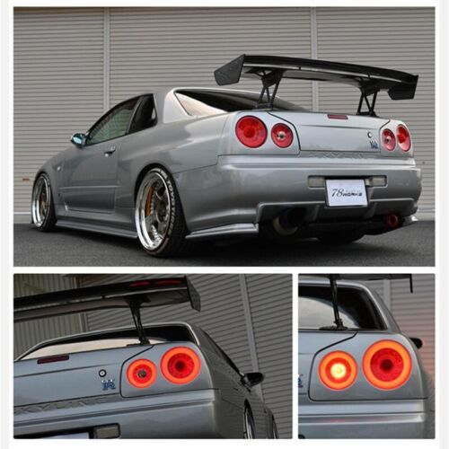 78 Works Fiber Ring V2 LED Taillights for Nissan Skyline R34 GTR GTT tail lamps - Picture 3 of 23