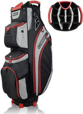14 Way Golf Cart Bag for Push Bag Classy Design Full Length with Cooler, Rain Ho