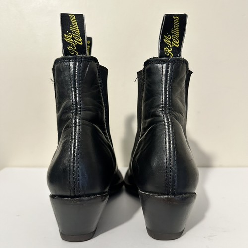 RM Williams MILLICENT COWBOY Boots Aus 7 EU 37 LEATHER Sole Black - Picture 12 of 16