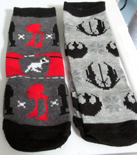 Star Wars Socks Mens Size 6-12 Novelty Ankle No Show 2 PR