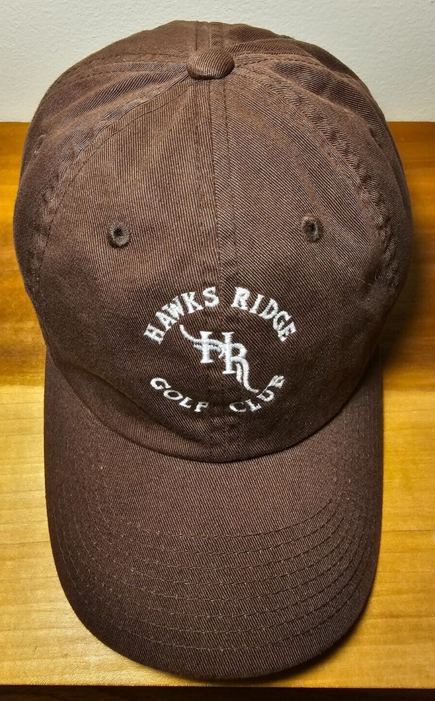 Hawks Ridge Golf Club Strapback Hat Cap Brown - image 1