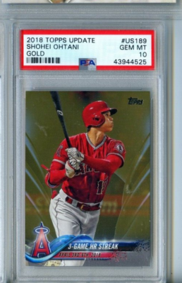 Topps Shohei Ohtani Gold Rookie PSA 10