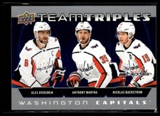 2021-22 Upper Deck Team Triples Alex Ovechkin / Anthony Mantha / Nicklas