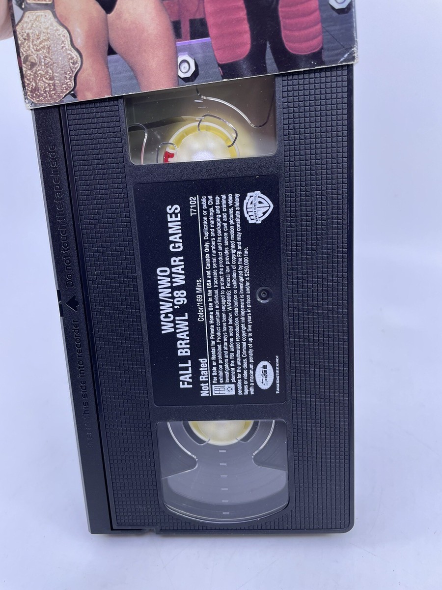 WCW Fall Brawl '98 (VHS, 1998) WAR GAMES NWO WWE WWF STING