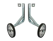 NEW! ABSOLUTE GENUINE STEEL TRAINING WHEELS IN CHROME USED FOR 20" BICYCLES.