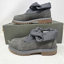 Youth Timberland Roll Top Premium Nubuck Boots / Grey Mono / TB0A16C7 065