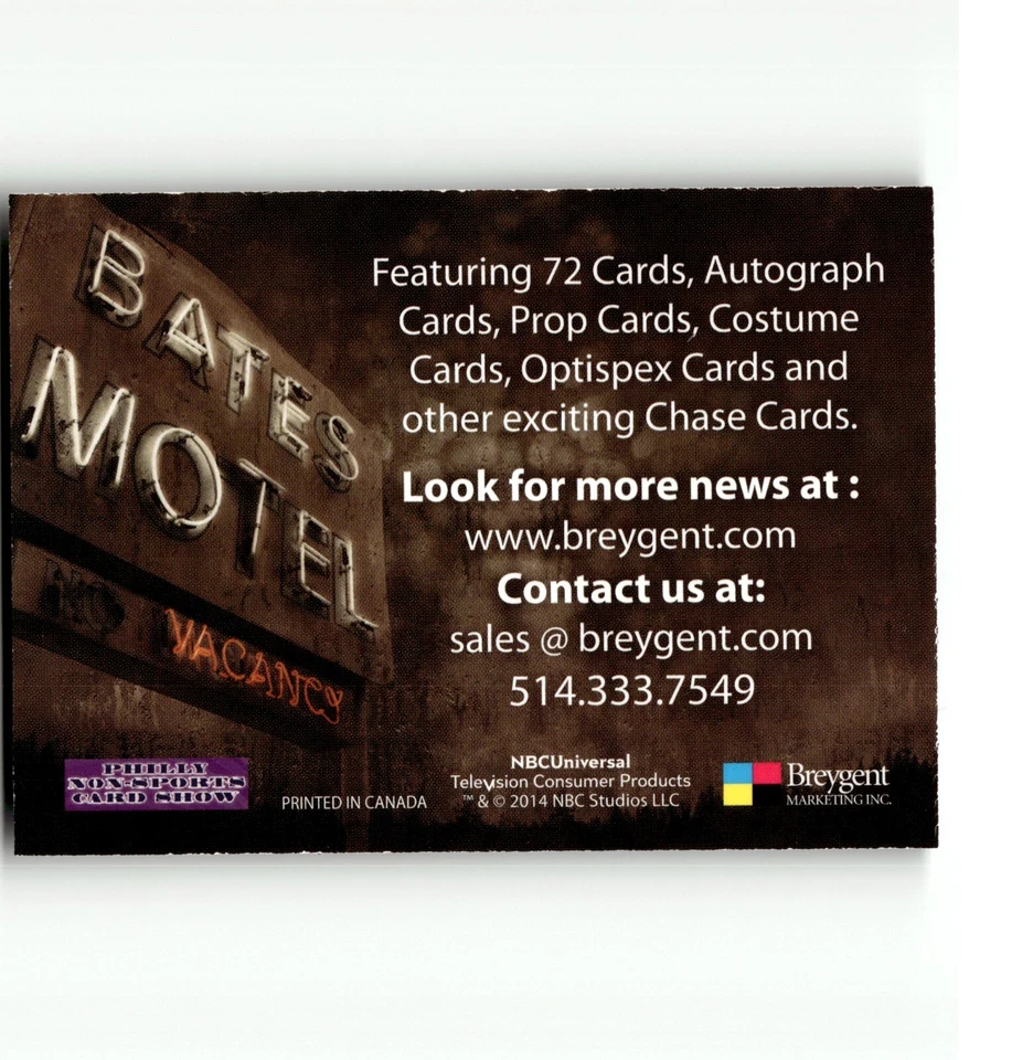 5-04-06 PWE Stock Photo . PROMO 2014 breygent bates motel 1 . philly show   (52) - Image 2 of 2