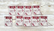 9-Christmas-Primitive-Farmhouse-Holiday-Santa-Linen Cardstock-Gift-Hang-Tags