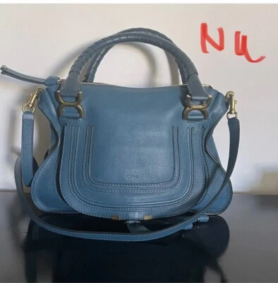 ♥️♥️ Chloé Marcie Medium Porte Epaule LAGUNA ♥️♥️ - Bild 1 von 4