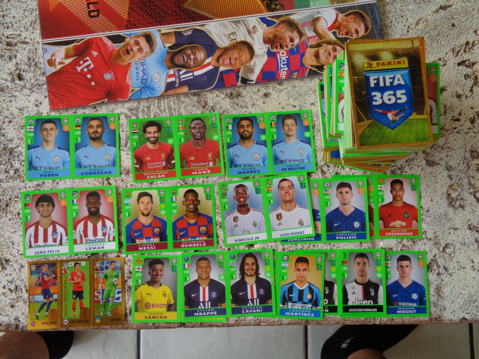 2020 PANINI 365 Complete Stickers collection + Album Great Rookies HAALAND Foden view 3