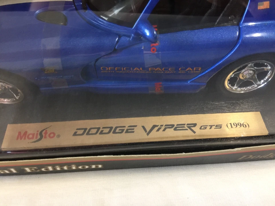 Maisto 道奇 Viper GTS 1: 18 蓝色特别版收藏品跑车很好! — 第 2/4 张图片