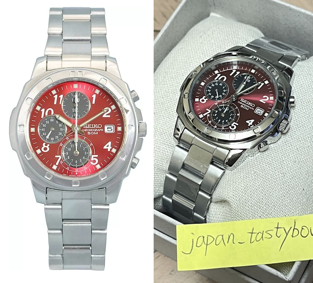 【限定特価】SEIKO セイコー SND495PC アナログウォッチ SEIKO セイコー 逆輸入 メンズ 腕時計時計 薄型クロノグラフ