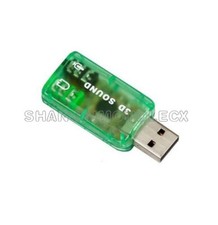 USB 2.0 to 3D AUDIO SOUND CARD ADAPTER CM108 Chipset VIRTUAL 5.1CH Sound Track