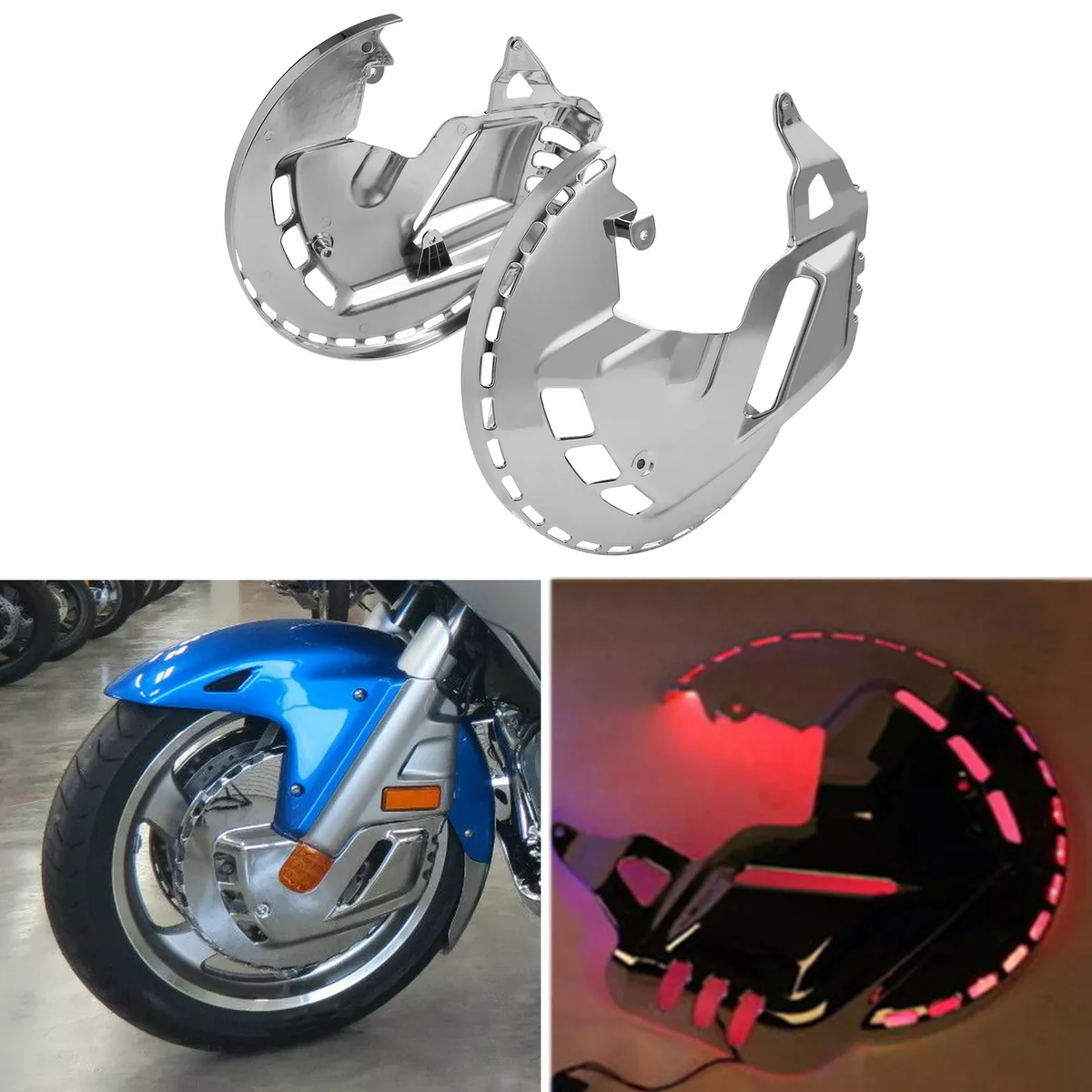 Front Ring of Fire Brake Disc Rotor Covers Fit For Honda Goldwing