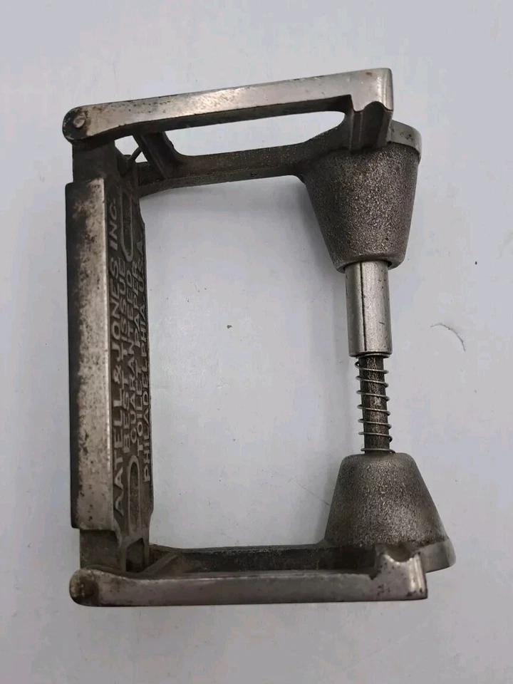 Soporte de papel higiénico antiguo/vintage AATELL & JONES PHIL soporte Art Deco Foto 4 de 4