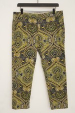 Women Tommy Hilfiger Pants Trousers Cotton Floral Breathable 8 W34 L26 XMD41