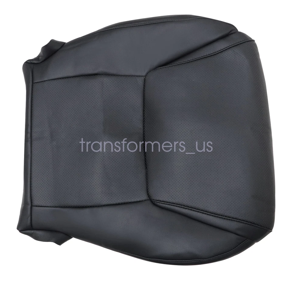 For Lexus Lx570 2008-2015 Driver Bottom Perforated Leather Seat Cover Black - Image 3 of 4