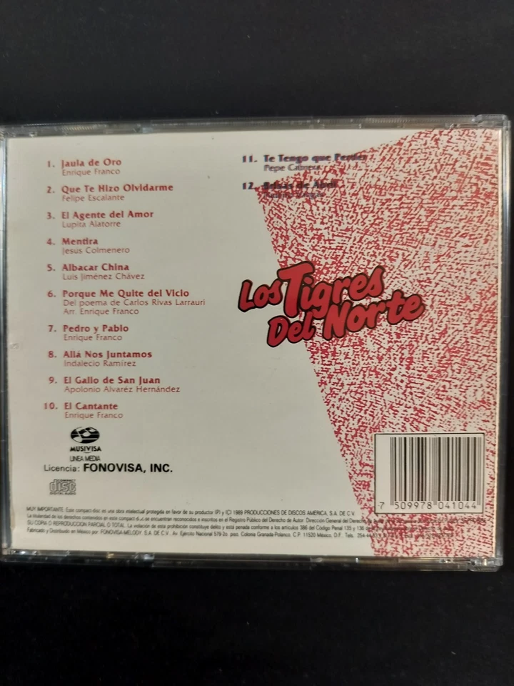 Los Tigres Del Norte CD Jaula De Oro Grupo Zeus Azteka Korajje Temerarios Halcón Foto 2 de 3