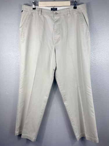 Dockers Individual Fit Waistband Pants Mens W36xL28 Tan Straight Slash Pocket - 第 1/6 張圖片