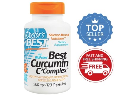 Doctor's Best Best Curcumin C3 Complex Turmeric, 500 mg, 120 Capsules