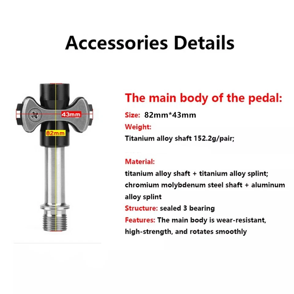 NOVO Conjunto de Pedais de Liga de Titânio Speedplay Zero Bicicleta de Estrada Ciclismo Clipless Clip In - Imagem 4 de 4